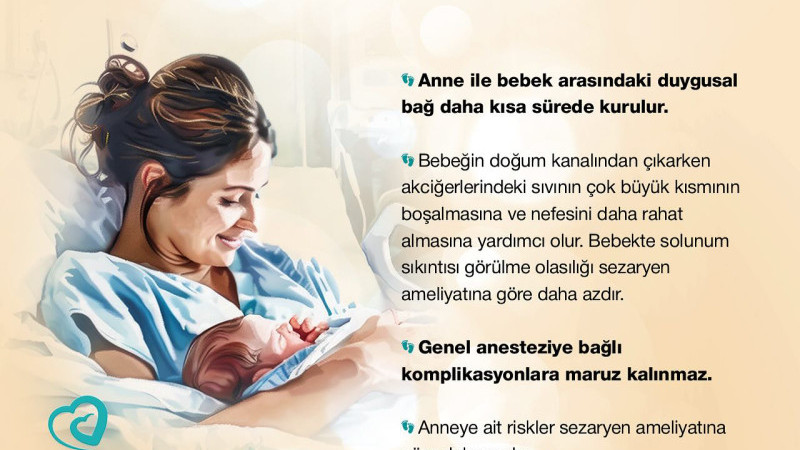 İzmir İl Sağlık Müdürlüğü'nden normal doğumun faydalarına dikkat çeken açıklama