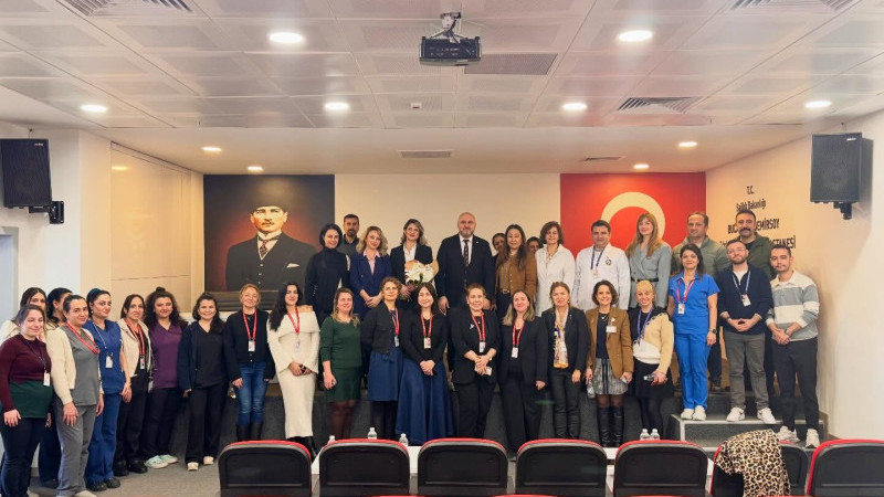 Buca Seyfi Demirsoy Hastanesi'nde kadına yönelik şiddetle mücadele konferansı