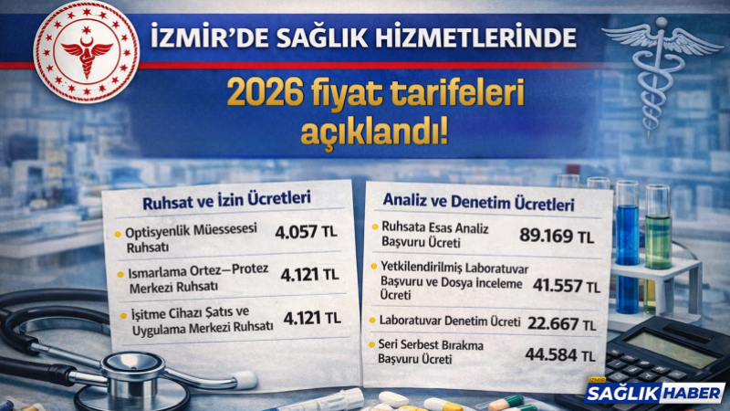 İzmir’de sağlık hizmetlerinde 2026 fiyat tarifeleri açıklandı