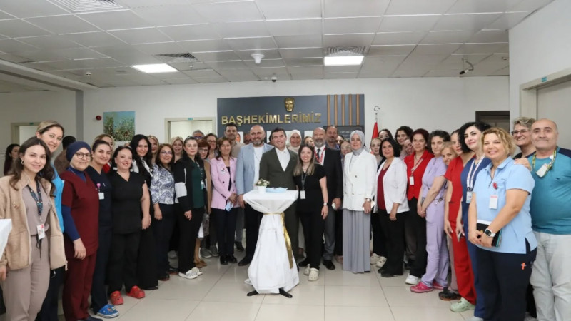 Çiğli Eğitim ve Araştırma Hastanesinde bayramlaşma töreni düzenlendi